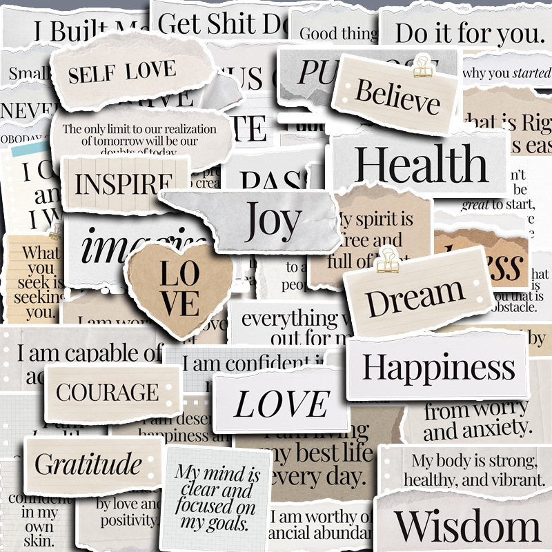 Kids Toys Quotes - 60pcs Funny Quotes Cartoon Graffiti Stickers