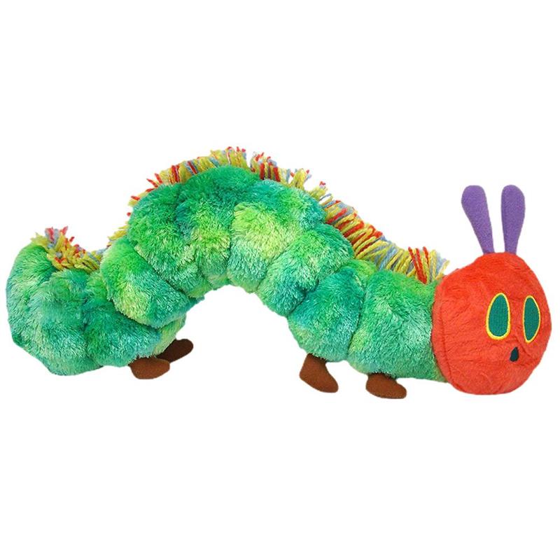 Kids Toys Very - 22CM Caterpillar Soft Toy Green Cotton