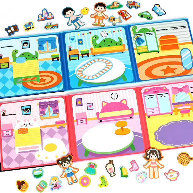 Kids Quiet Toys - Magnetic Quiet Book for Boys Girls