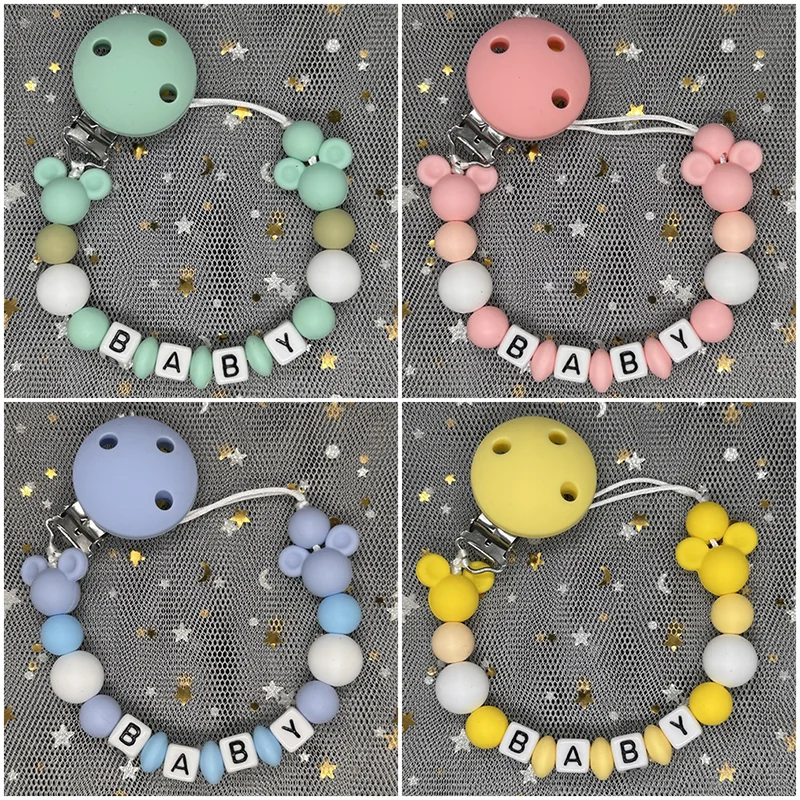 Kids Toys New Born - Baby Pacifier Clip Personalised Name Dummy