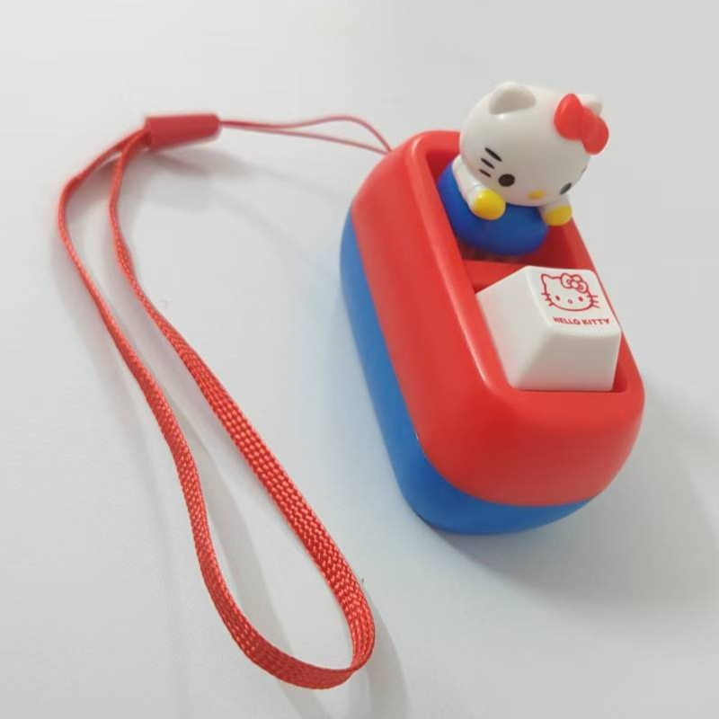 Kids Quiet Toys - Hello Kitty Voice Button Keychain Cute