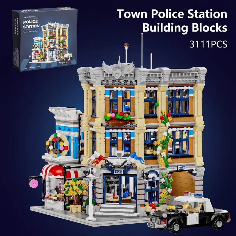 Kids Toys In Store - Town Police Station with 6 Figures