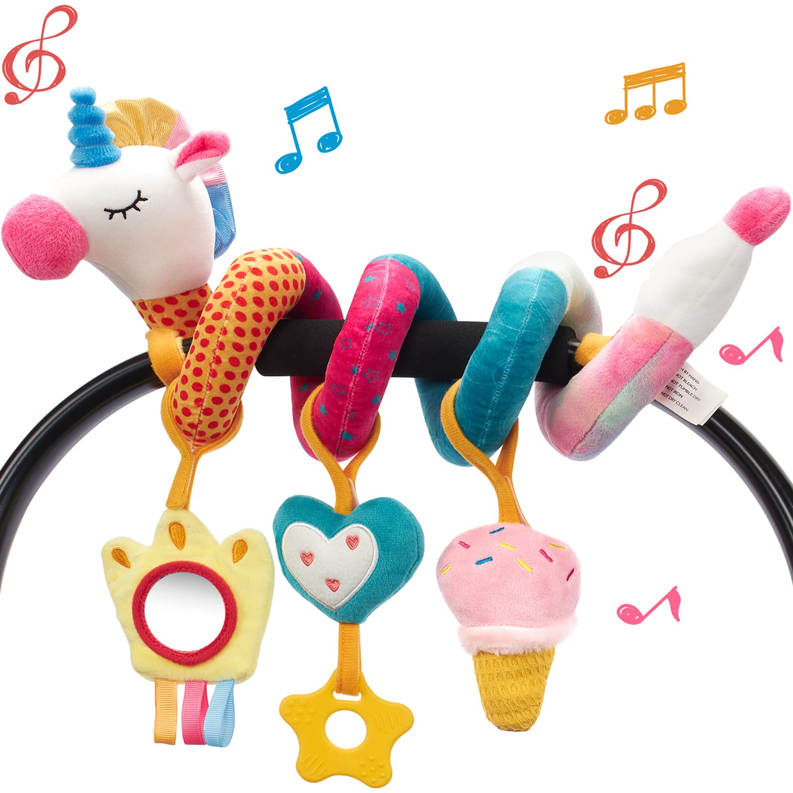 Kids Toys New Born - Car Seat Toys for Babies Rattle
