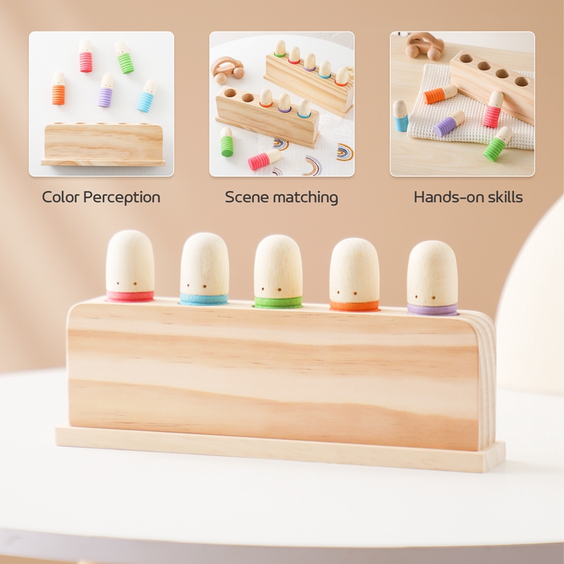 Montessori Toys Baby Wooden Bo - Wooden Blocks Stacking review and price