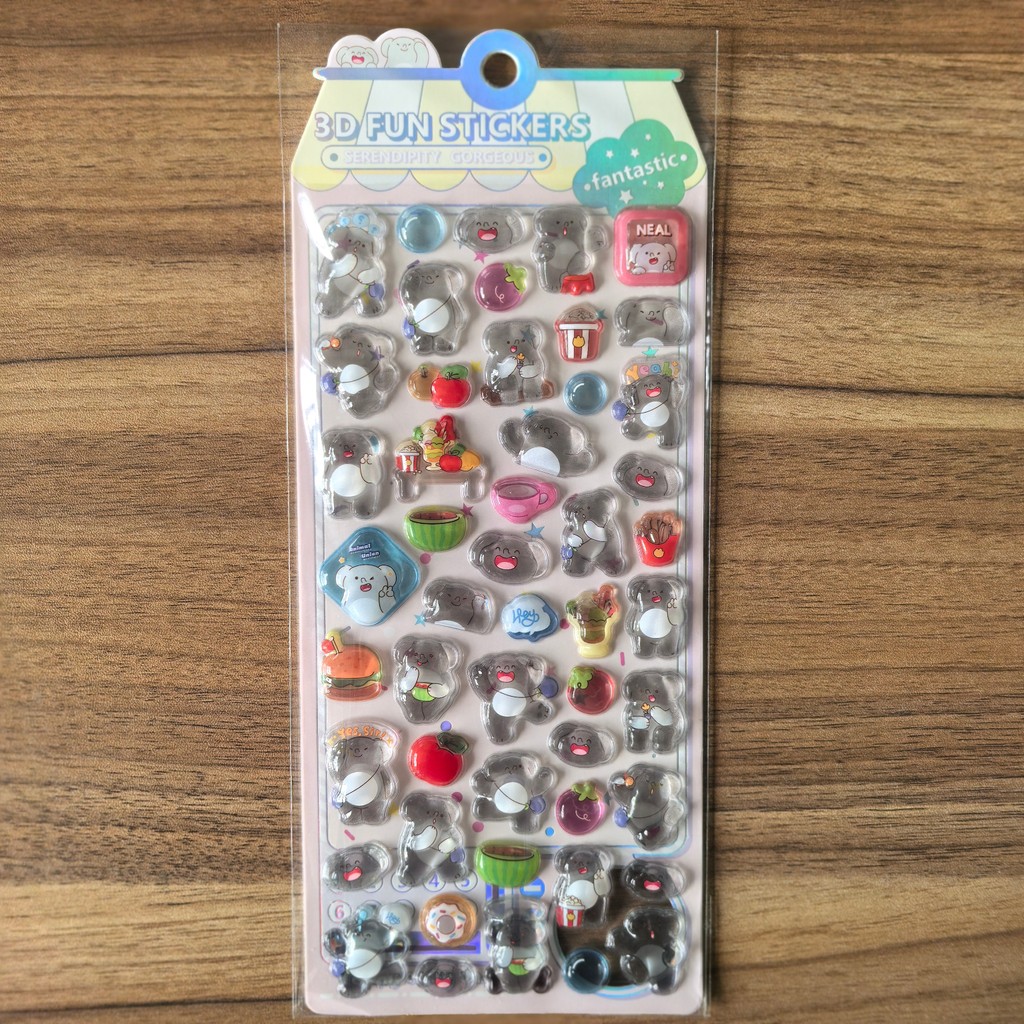 4Pcs 3D Embossed Crystal Anima - Kids Toys In Store review and price