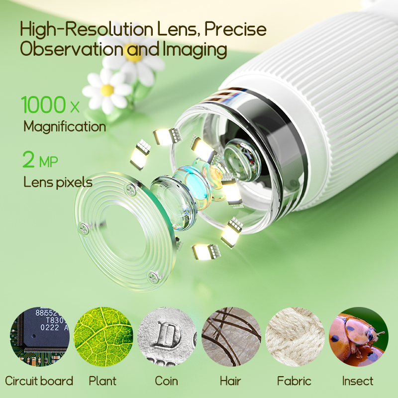 2.0 Inch Mini Pocket Microscop - Microscope Kids Science review and price
