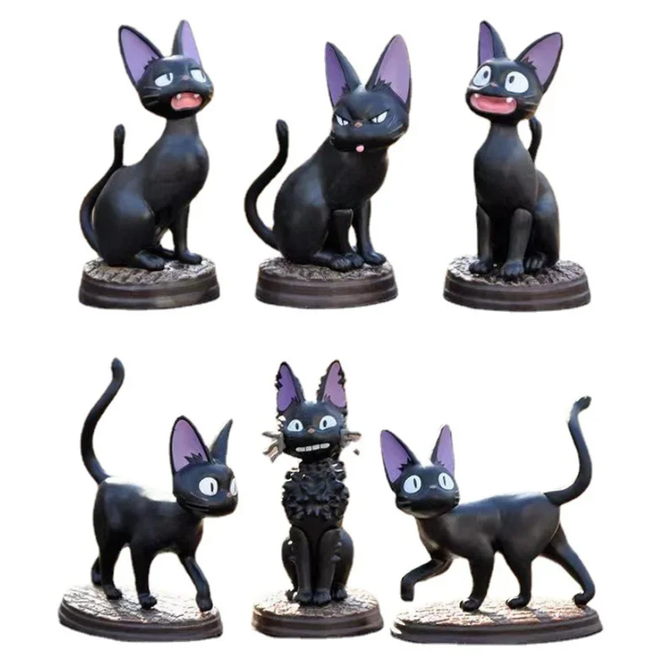 6pcs/set Cartoon Black Cat Jij - Kids Toys Jiji review and price