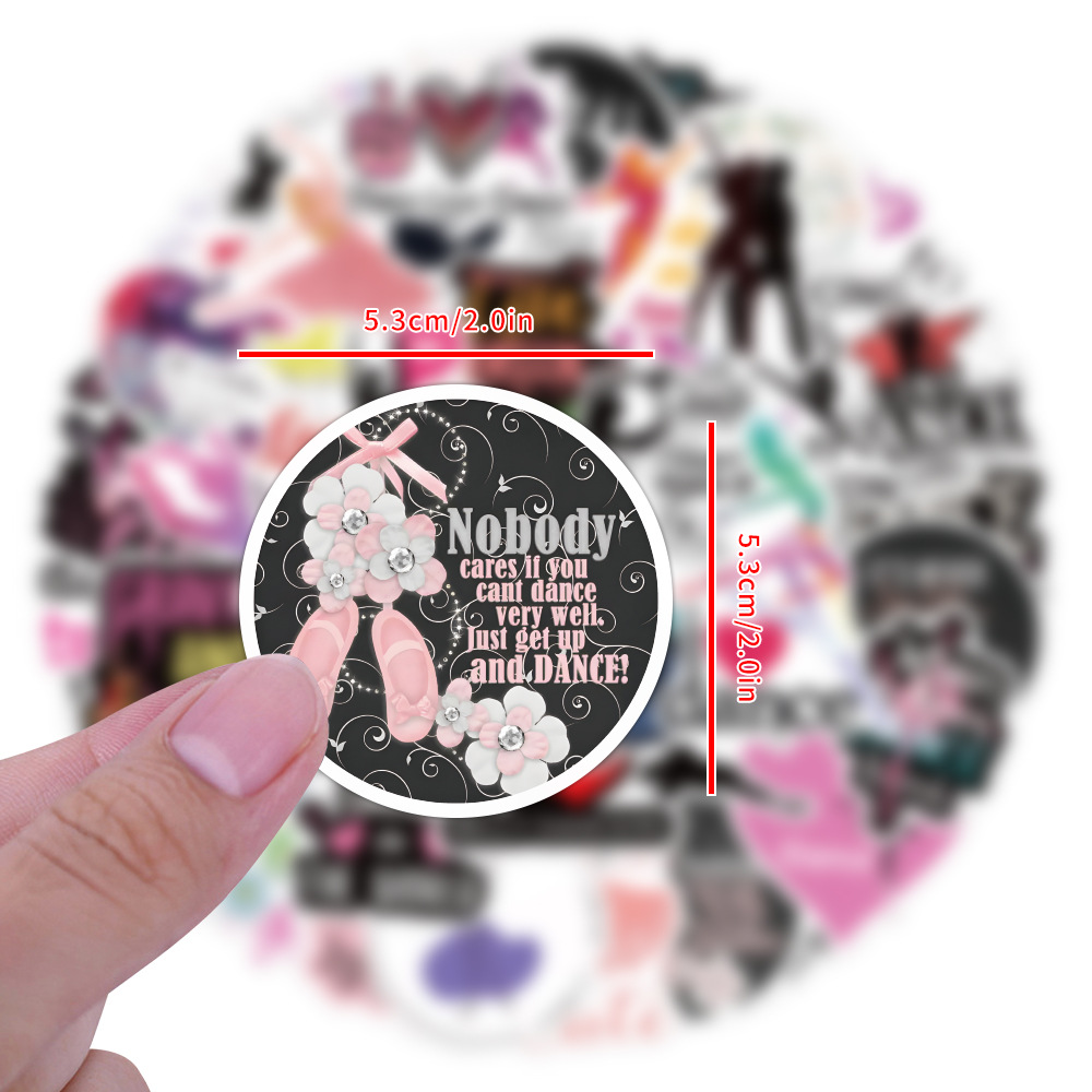 60PCS No RepeatDance Stickers  - Kids Toys Quotes review and price