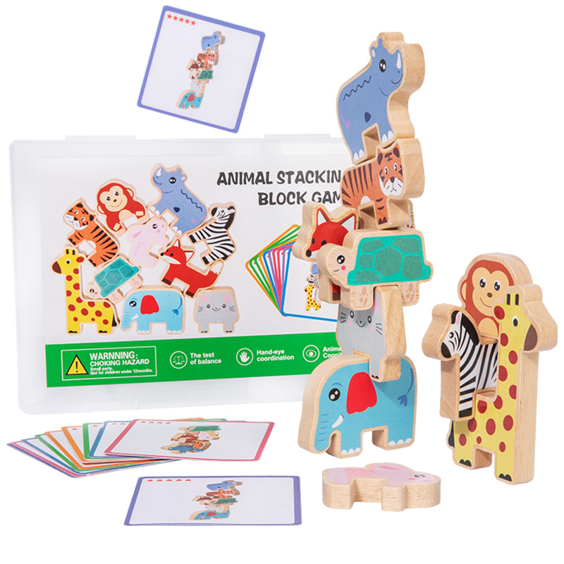Wooden Animal Stacking Blocks  - Wooden Blocks Stacking review and price