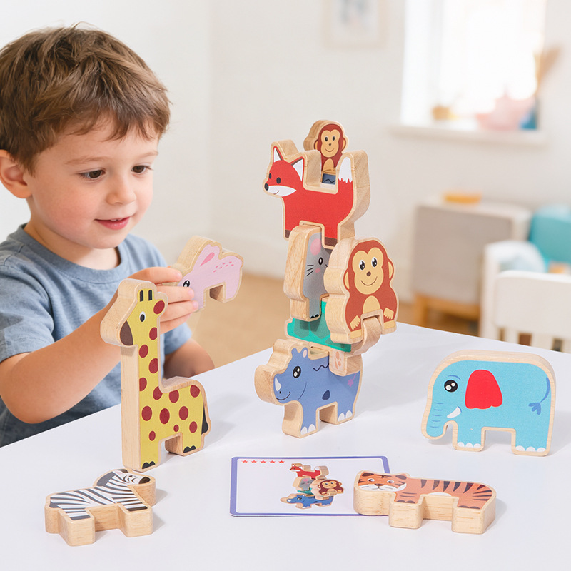 Wooden Animal Stacking Blocks  - Wooden Blocks Stacking review and price
