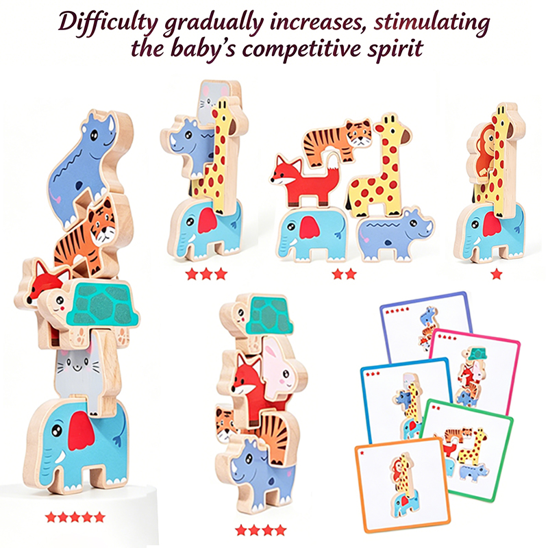 Wooden Animal Stacking Blocks  - Wooden Blocks Stacking review and price