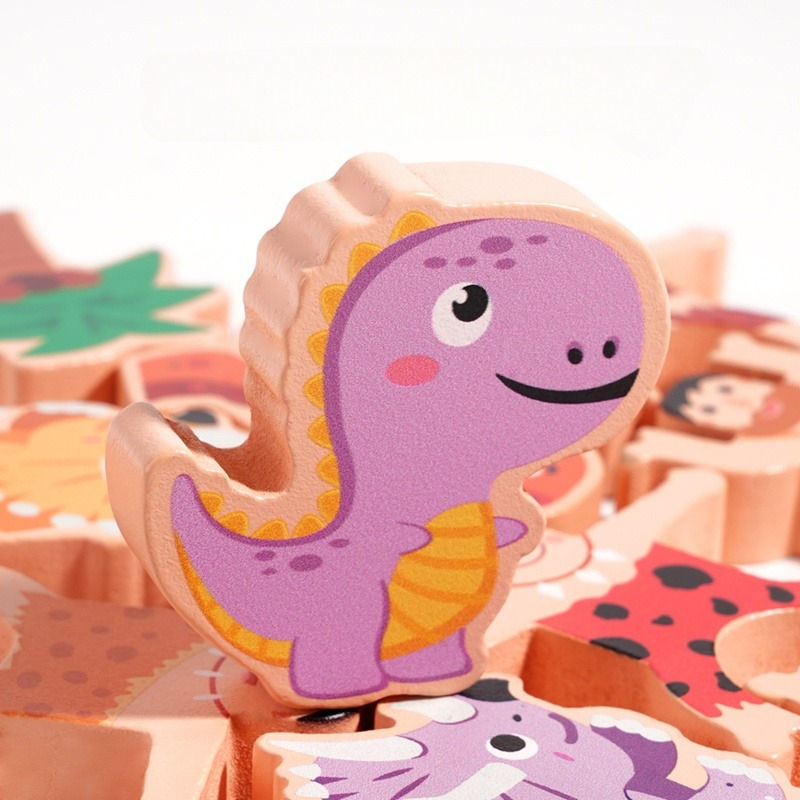 Primitive Dinosaur Balance Sta - Wooden Blocks Stacking review and price