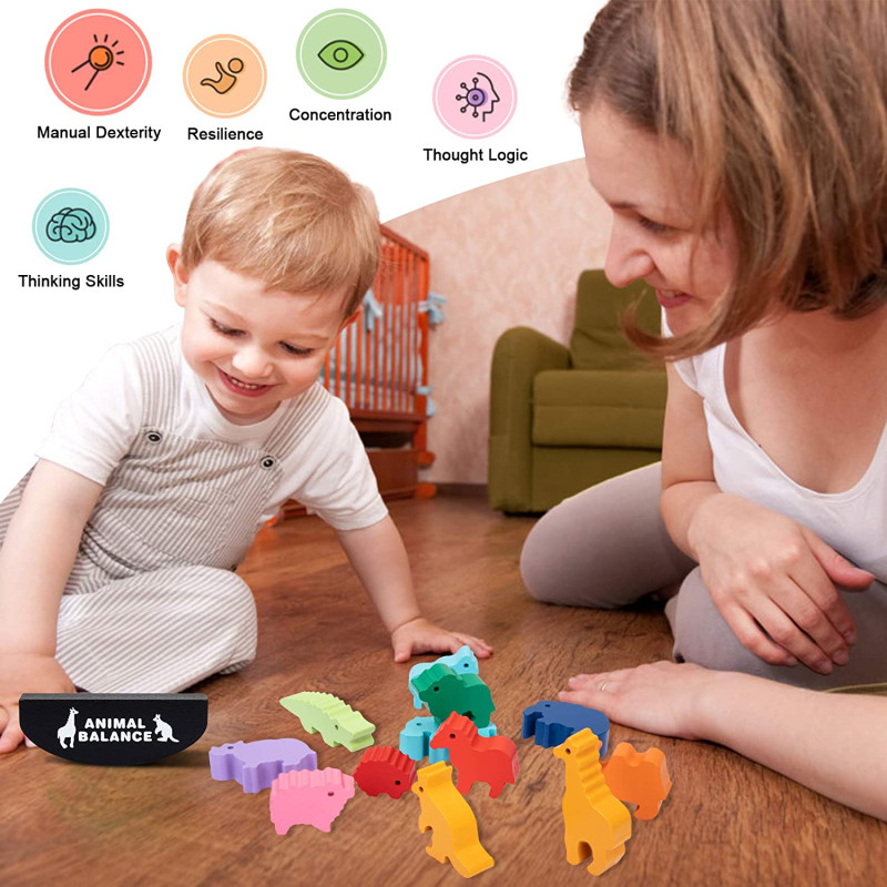 New Children Montessori Wooden - Wooden Blocks Stacking review and price