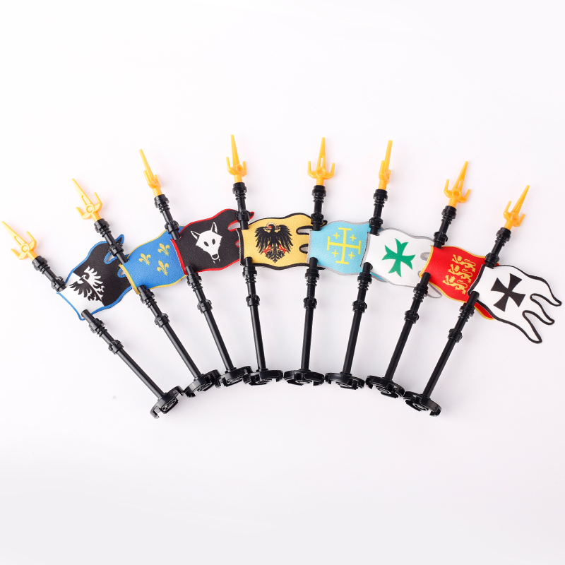 MOC Castle Flag Building Block - Banner Kids Toys review and price