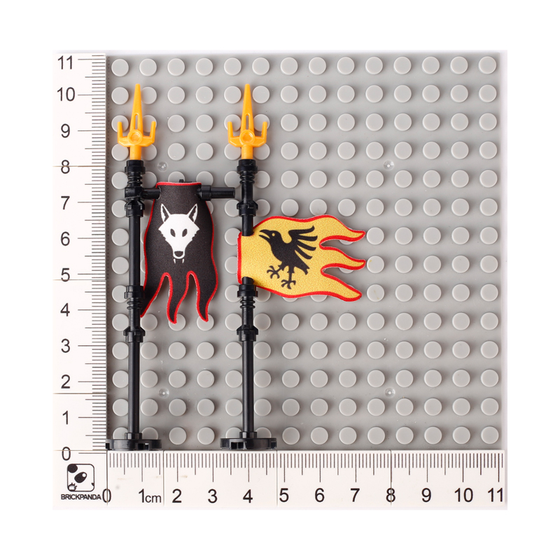 MOC Castle Flag Building Block - Banner Kids Toys review and price