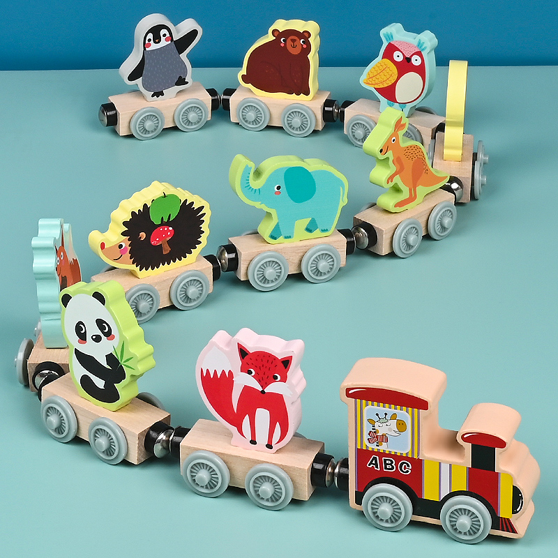 Magnetic Wooden Small Train To - Wooden Blocks Stacking review and price