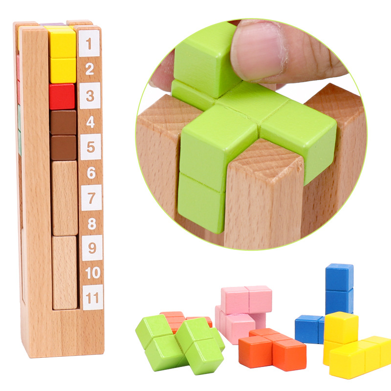 Tower Block Wooden Blocks Educ - Kids Toys Now review and price