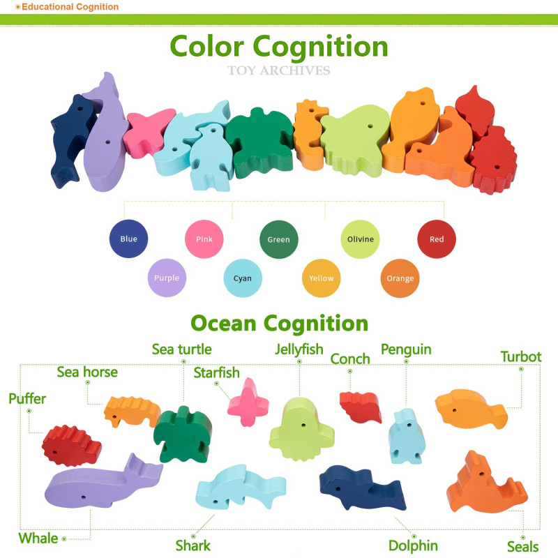 New Children Montessori Wooden - Wooden Blocks Stacking review and price