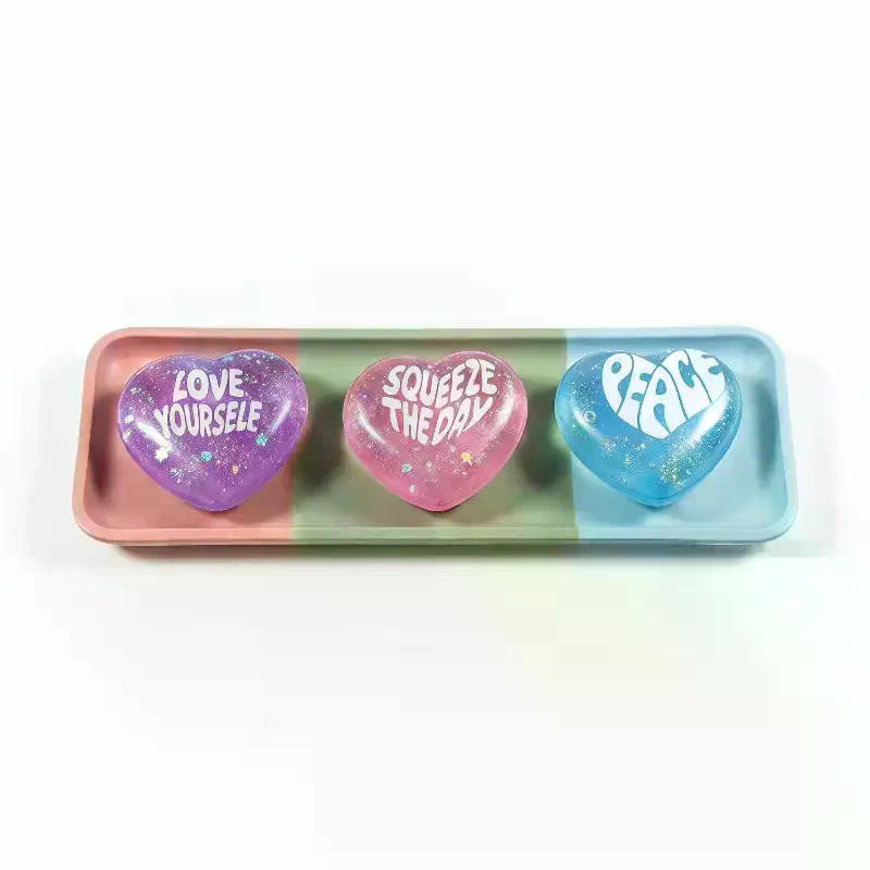 Soft Glitter Heart Squeeze Toy - Kids Toys Quotes review and price
