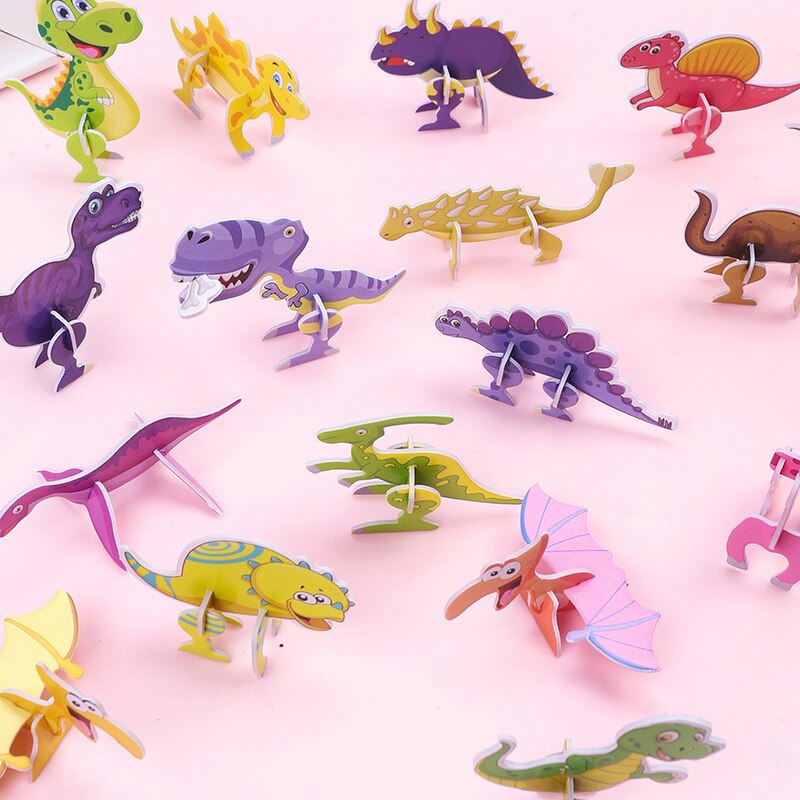 40Pcs Paper Dinosaur 3D Puzzle - Kids Toys Dinosaur review and price