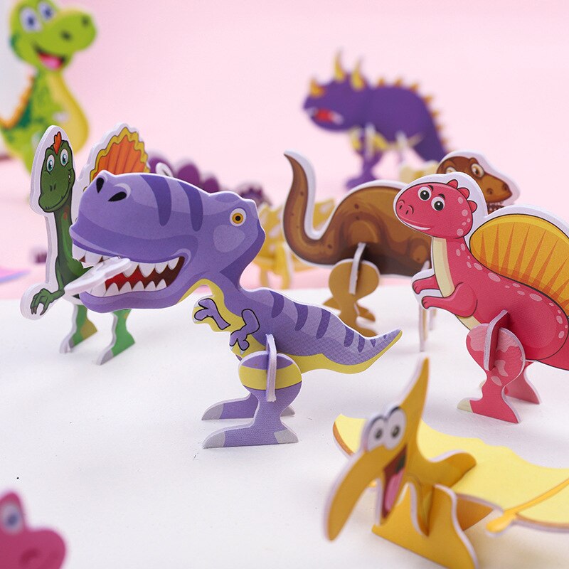 40Pcs Paper Dinosaur 3D Puzzle - Kids Toys Dinosaur review and price