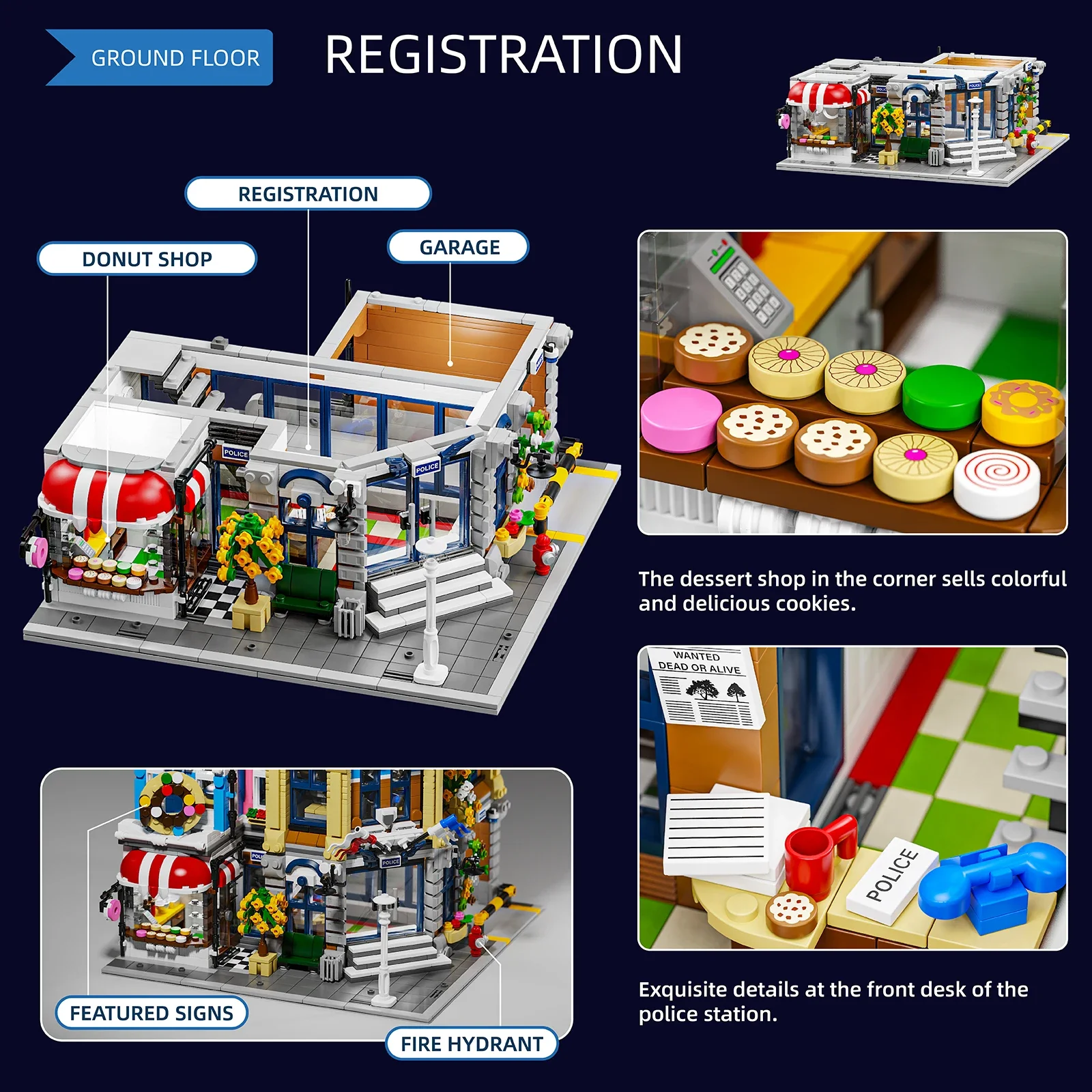 Town Police Station with 6 Fig - Kids Toys In Store review and price