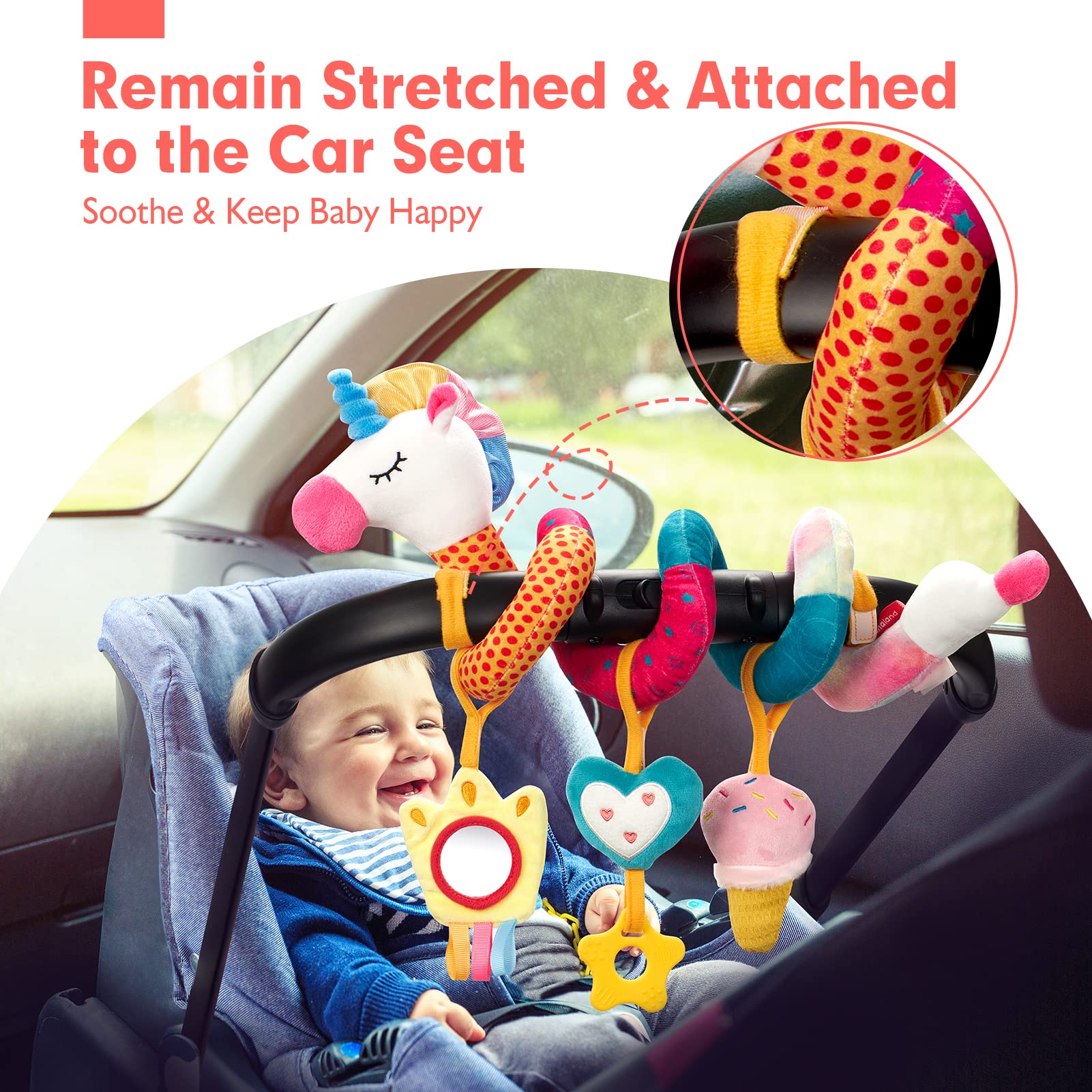 Car Seat Toys for Babies Rattl - Kids Toys New Born review and price