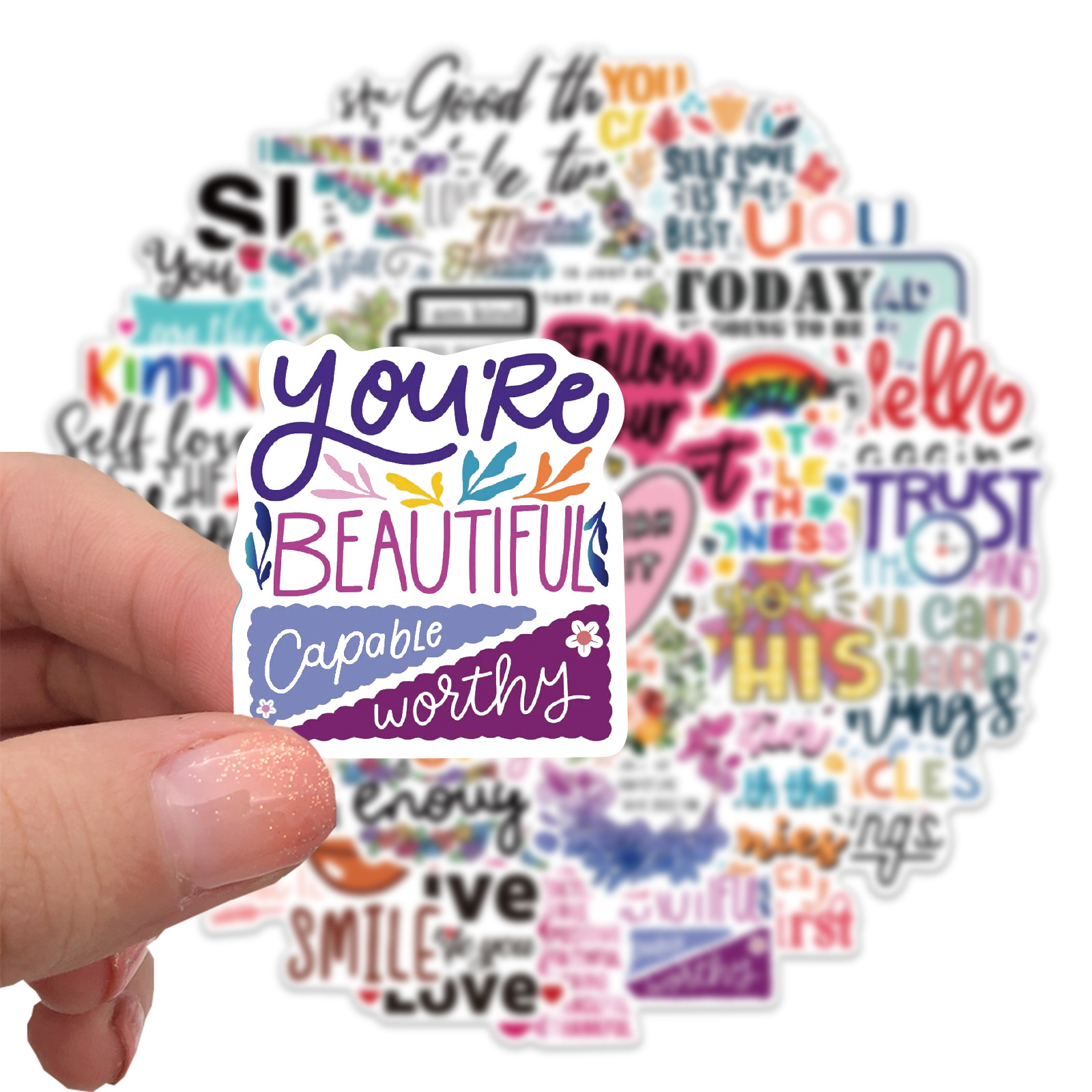10/52PCS Inspirational Sticker - Kids Toys Quotes review and price