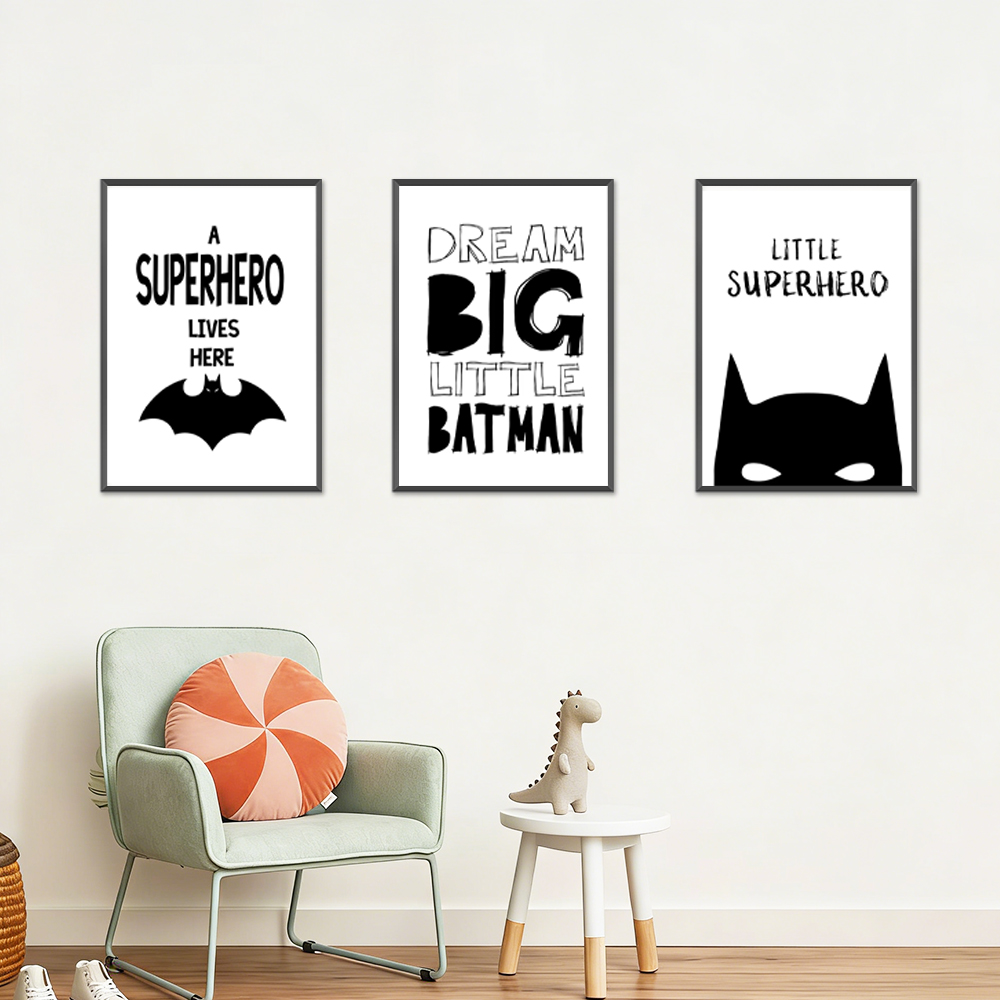 Black and White Superheroes Mi - Kids Toys Quotes review and price